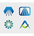 set logo vector image vector image