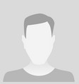 person gray photo placeholder man vector image