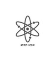 atom icon simple flat style vector image