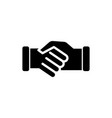 handshake icon deal icon vector image vector image
