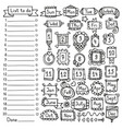 bullet journal hand drawn elements vector image