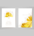 minimal wedding invitation card template design vector image vector image