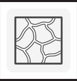 stone floor or floor finishing material icon vector image