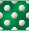 realistic golf ball icon seamless pattern vector image
