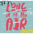 decorative romantic poster with handlettering vector image vector image