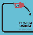 gas station poster vector image vector image