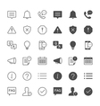 information and notification icons vector image