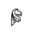 lion logo design inspiration vector image vector image