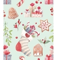 nice christmas pattern vector image
