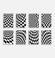collection black and white geometric vector image vector image