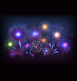fireworks background party celebration light vector image