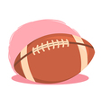 american football rugby ball vector image