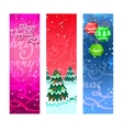 christmas banners vertical vector image