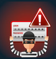 cyber security concept vector image