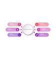 infographic colorful design template with icons vector image