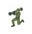 isometric special forces soldier police swat team vector image vector image
