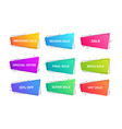 modern geometric banner for sales promotion vector image vector image