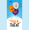 design template with 3d paper pumpkins vector image vector image