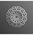 seamless islamic pattern 3d traditional arabic vector image