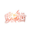 cute animals role playing teddy bear vector image vector image