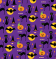 halloween cats vector image vector image