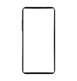 modern frameless smartphone with a white blank vector image