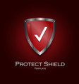 shild icon red vector image