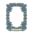 ornate frame retro ornamental vintage orna vector image