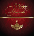 decorative diwali background 2609 vector image vector image