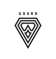 guard shield business concept logo protection vector image vector image