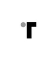 t dot dots letter logo alphabet icon design vector image