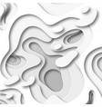 3d abstract background with paper cut shapes vector image