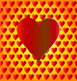 heart love shape red symbol day design valentine r vector image vector image