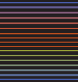 rainbow line horizontal seamless pattern vector image vector image