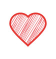 graphic red hearts love icon couple romantic vector image