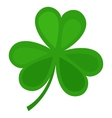 green clover leaf isolated on white background vector image