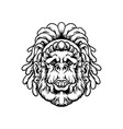 trippy kiss female gorilla monochrome vector image vector image