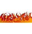 fire on transparent background vector image