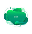 fluid blob in 3d shape vector image vector image