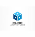 abstract logo for business company corporate vector image