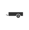 car trailer icon flat vector image