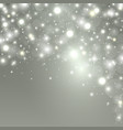 christmas background with lights sparkle stars vector image