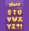 giraffe font 3set vector image