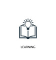 learning icon simple element vector image vector image