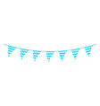 oktoberfest bunting in traditional bavarian colors vector image