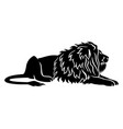 sign of a black lion vector image vector image