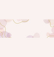 abstract dusty pink liquid watercolor banner vector image vector image