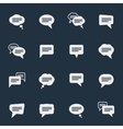 simple speech bubble icons vector image