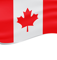 waving flag of canada isolated on white vector image