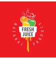 logo of fresh juice vector image